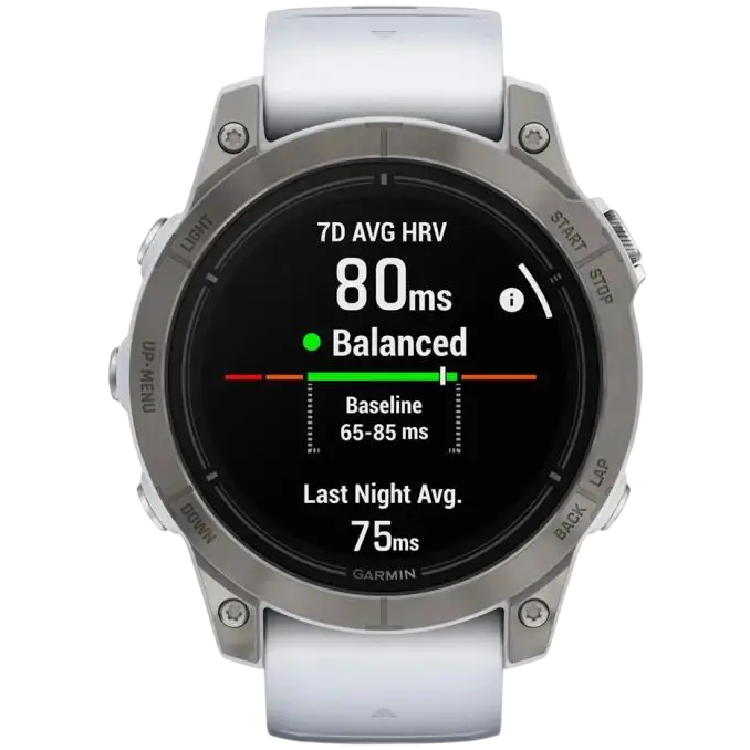 Внешний вид Смарт-часы GARMIN Epix Pro Gen 2 Sapphire Edition 47 мм Titan Whitestone Band (010-02803-21)