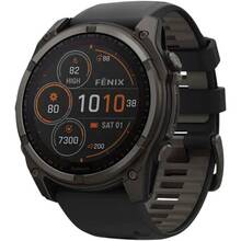 Смарт-годинник GARMIN Fenix 8 Solar 51mm Sapphire Carbon Grey DLC Titanium (010-02907-11)