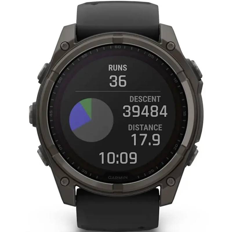 Замовити Смарт-годинник GARMIN Fenix 8 Solar 51mm Sapphire Carbon Grey DLC Titanium (010-02907-11)