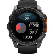 Смарт-годинник GARMIN Fenix 8 Amoled 51mm Slate Grey with Black Silicone Band (010-02905-00)