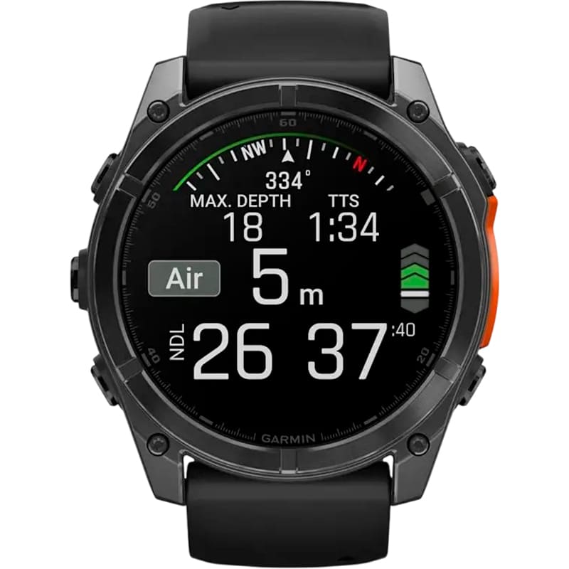 В інтернет магазині Смарт-годинник GARMIN Fenix 8 Amoled 51mm Slate Grey with Black Silicone Band (010-02905-00)