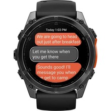 Смарт-годинник GARMIN Fenix 8 Amoled 51mm Slate Grey with Black Silicone Band (010-02905-00)