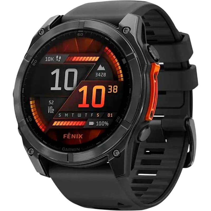 Смарт-годинник GARMIN Fenix 8 Amoled 51mm Slate Grey with Black Silicone Band (010-02905-00)