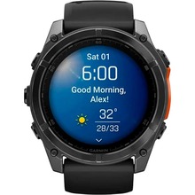 Смарт-годинник GARMIN Fenix 8 Amoled 51mm Slate Grey with Black Silicone Band (010-02905-00)