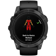 Смарт-годинник GARMIN Epix Pro Gen 2 Sapphire Edition 47 мм Carbon Grey DLC Titan Black Leather Band (010-02803-30)