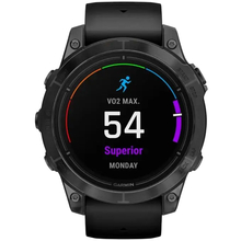 Смарт-годинник GARMIN Epix Pro Gen 2 Sapphire Edition 47 мм Carbon Grey DLC Titan Black Leather Band (010-02803-30)