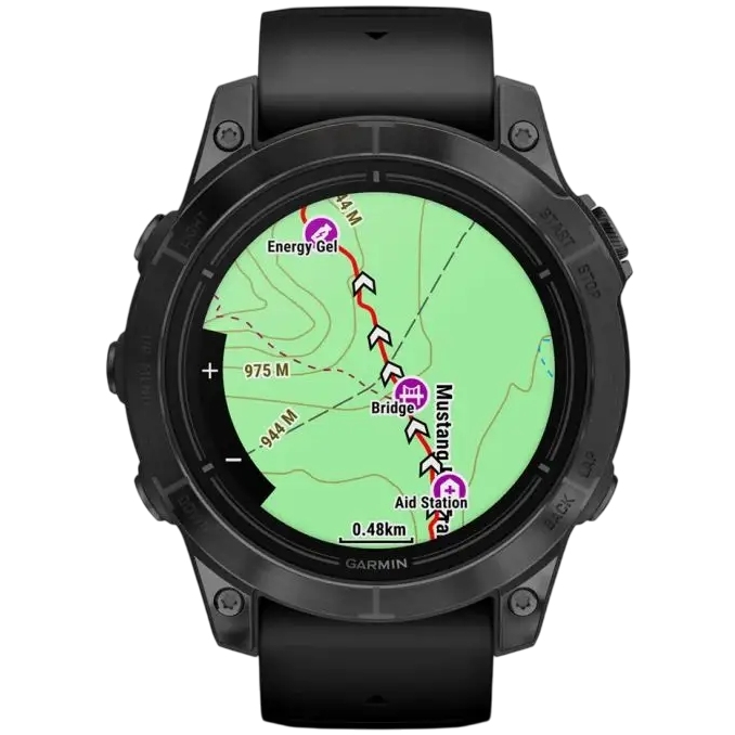 Зображення Смарт-годинник GARMIN Epix Pro Gen 2 Sapphire Edition 47 мм Carbon Grey DLC Titan Black Leather Band (010-02803-30)