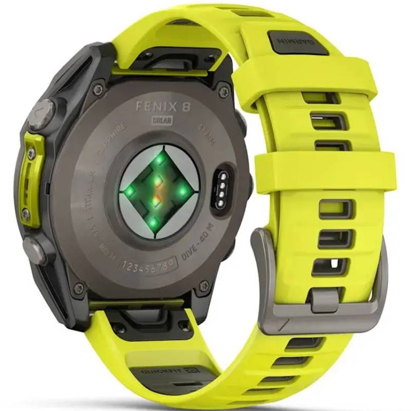 Смарт-годинник GARMIN Fenix 8 Solar 47mm Sapph Titan Yellow&Graph Sil Band (010-02906-21) Сумісність iOS (Apple)