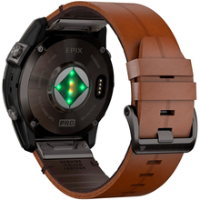 Смарт-годинник GARMIN Epix Pro Gen 2 Sapphire Edition 51 мм Carbon Grey DLC Titan Chestnut Leather Band (010-02804-30)