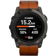 Смарт-годинник GARMIN Epix Pro Gen 2 Sapphire Edition 51 мм Carbon Grey DLC Titan Chestnut Leather Band (010-02804-30)