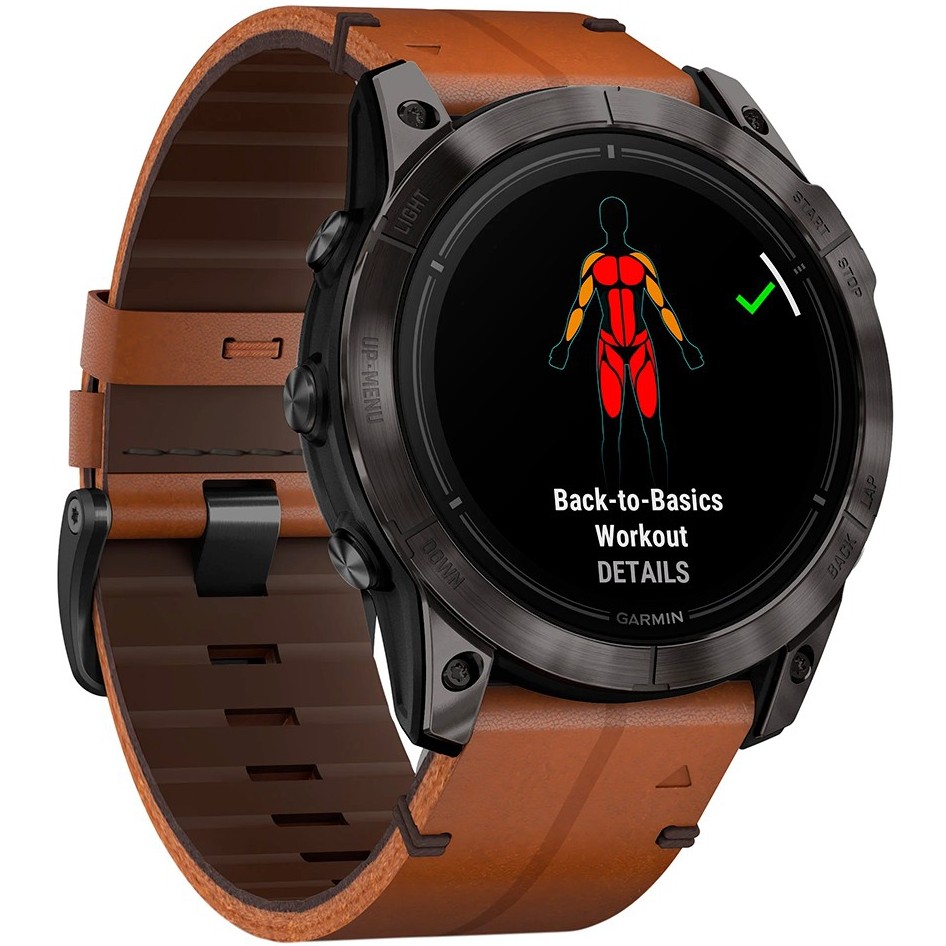 Смарт-годинник GARMIN Epix Pro Gen 2 Sapphire Edition 51 мм Carbon Grey DLC Titan Chestnut Leather Band (010-02804-30) Сумісність Android OS