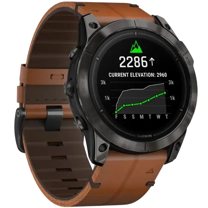 Смарт-годинник GARMIN Epix Pro Gen 2 Sapphire Edition 51 мм Carbon Grey DLC Titan Chestnut Leather Band (010-02804-30) Операційна система інша