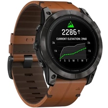 Смарт-годинник GARMIN Epix Pro Gen 2 Sapphire Edition 51 мм Carbon Grey DLC Titan Chestnut Leather Band (010-02804-30)