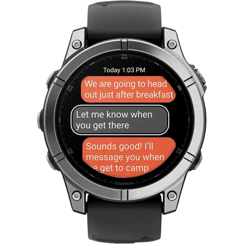 Смарт-годинник GARMIN Fenix E 47mm Stainless Steel with Black Silicone Band (010-03025-00) Сумісність iOS (Apple)