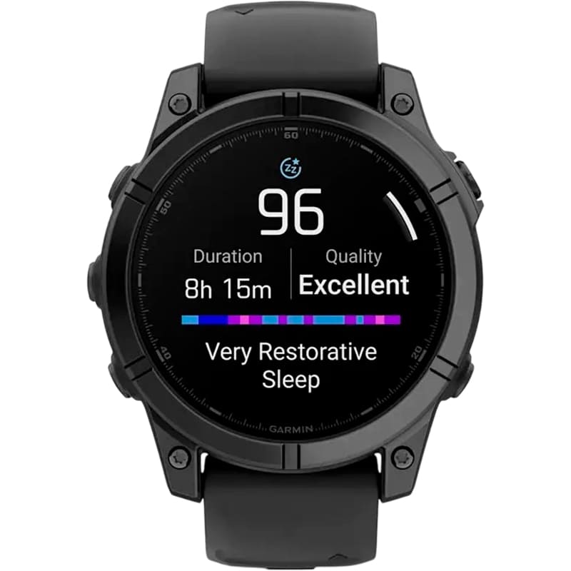 Покупка Смарт-годинник GARMIN Fenix E 47mm Slate Gray Steel with Black Silicone Band (010-03025-01)