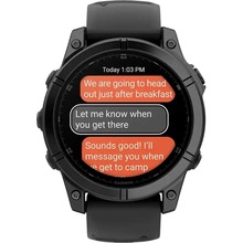 Смарт-годинник GARMIN Fenix E 47mm Slate Gray Steel with Black Silicone Band (010-03025-01)