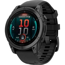 Смарт-часы GARMIN Fenix E 47mm Slate Gray Steel with Black Silicone Band (010-03025-01)