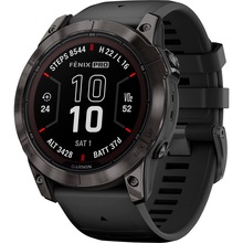 Смарт-часы GARMIN Fеnix 7X Pro Sapph Solar Edit Carbon Grey DLC Titan Black Band (010-02778-11)