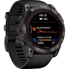 Смарт-часы GARMIN Fеnix 7X Pro Sapph Solar Edit Carbon Grey DLC Titan Black Band (010-02778-11)