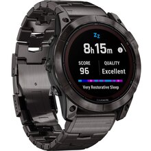 Смарт-годинник GARMIN Fеnix 7X Pro Sapph Solar Edit Carbon Gray DLC Titan Vented Titan (010-02778-30)