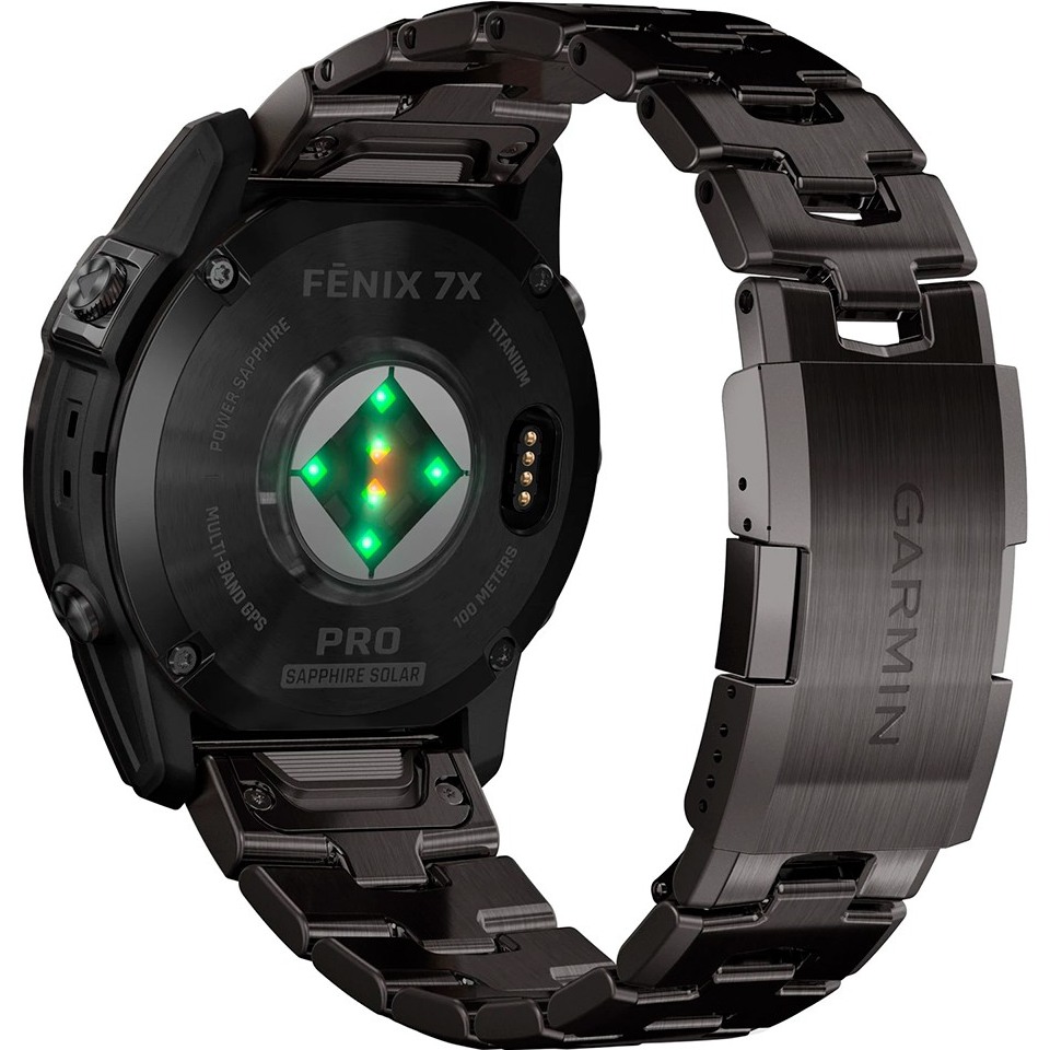 Смарт-годинник GARMIN Fеnix 7X Pro Sapph Solar Edit Carbon Gray DLC Titan Vented Titan (010-02778-30) Операційна система інша