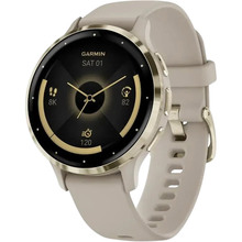 Смарт-часы GARMIN Venu 3S Soft Gold St.Steel Bezel French Gray Case and Sil Band (010-02785-02)