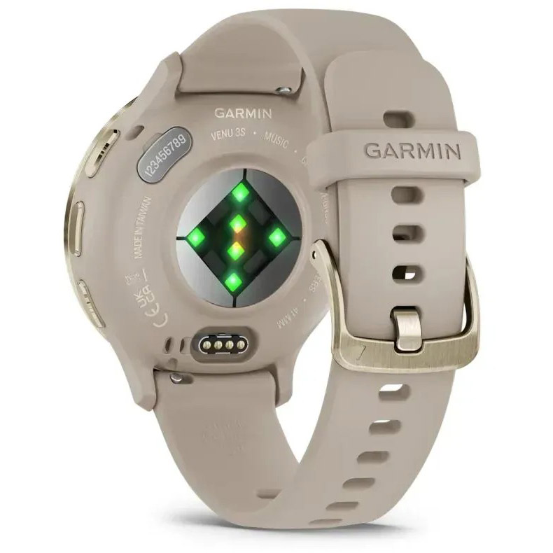 Смарт-годинник GARMIN Venu 3S Soft Gold St.Steel Bezel French Gray Case and Sil Band (010-02785-02) Операційна система інша