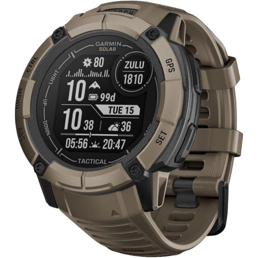 Смарт-часы GARMIN Instinct 2X Solar Tactical Edition Coyote Tan (010-02805-02)