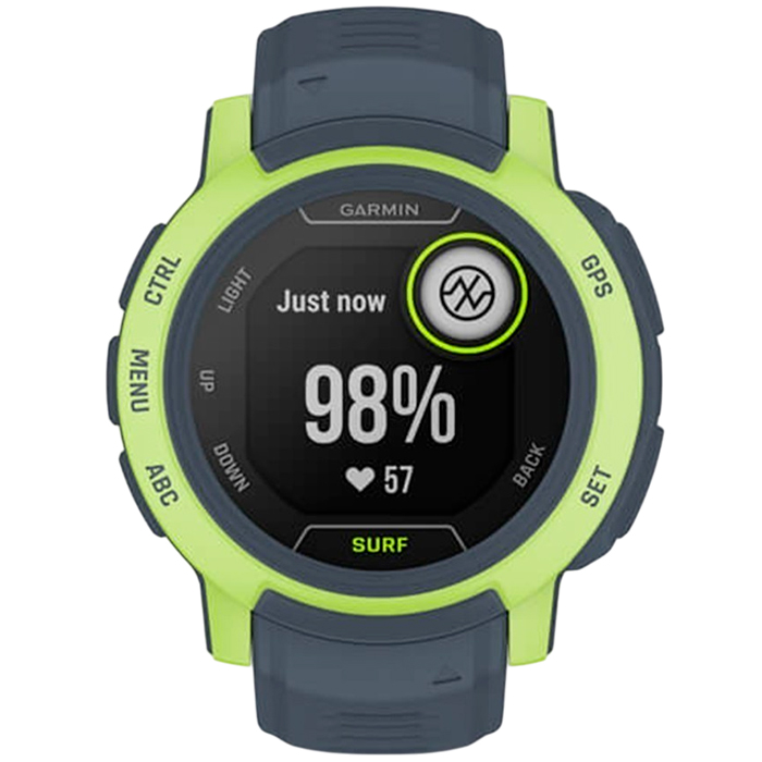 Зображення Смарт-годинник GARMIN Instinct 2 Surf Edition Mavericks Gray/Green (010-02626-02)