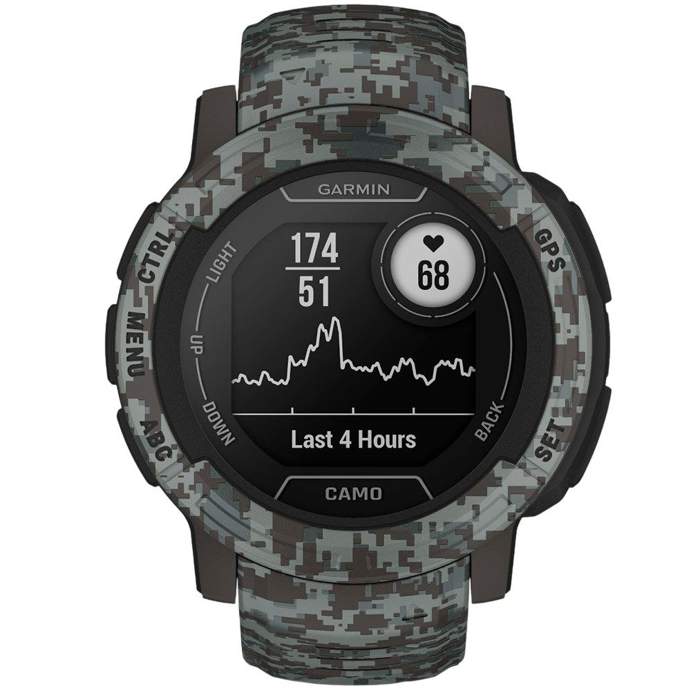 Зовнішній вигляд Смарт-годинник GARMIN Instinct 2 Camo Edition Graphite (010-02626-03)