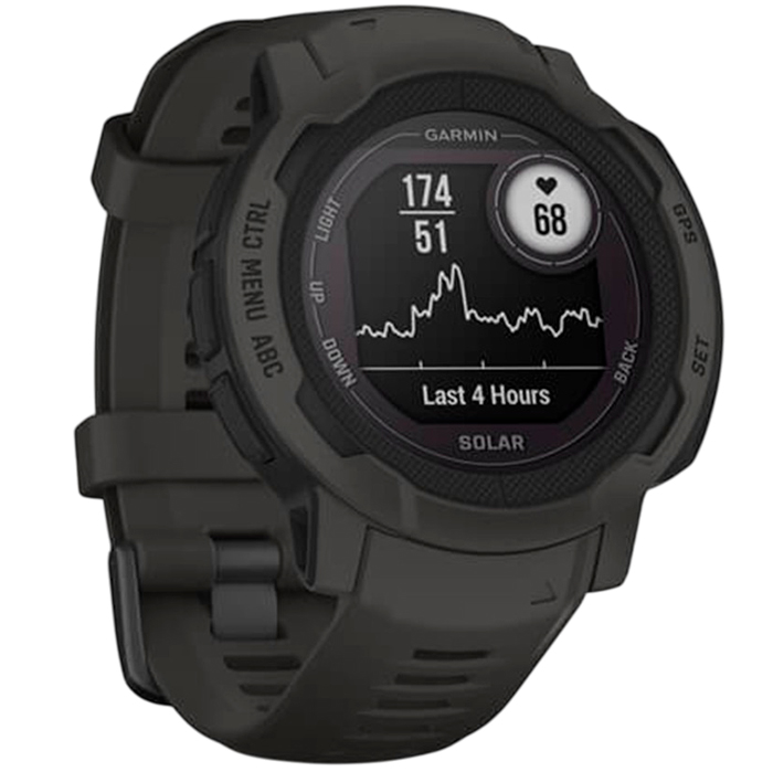 Смарт-годинник GARMIN Instinct 2 Solar Graphite Сумісність iOS (Apple)