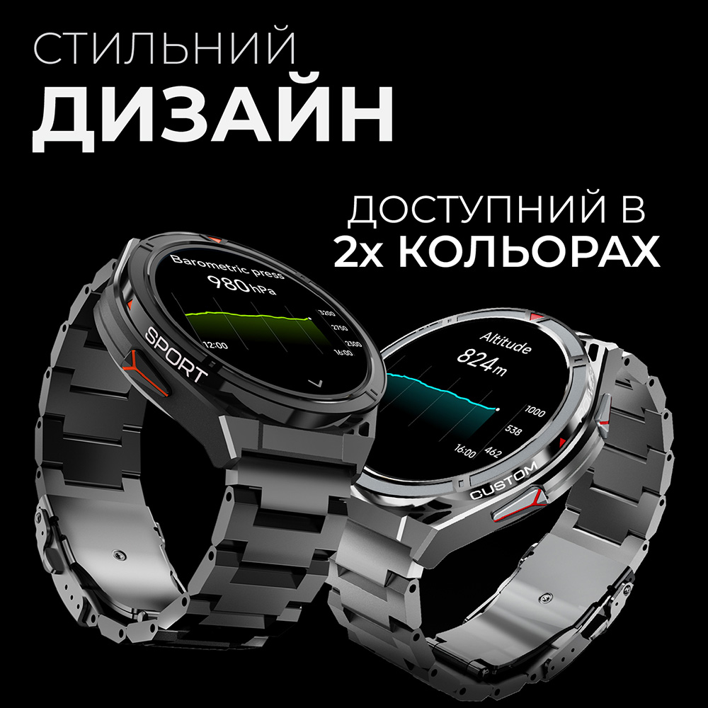 Смарт-годинник HIFUTURE Active Black (active.black-red) Сумісність Android OS