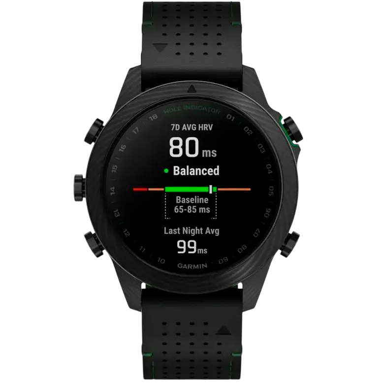 Зовнішній вигляд Смарт-годинник GARMIN MARQ Golfer Gen 2 Carbon Edition Black (010-02722-21)