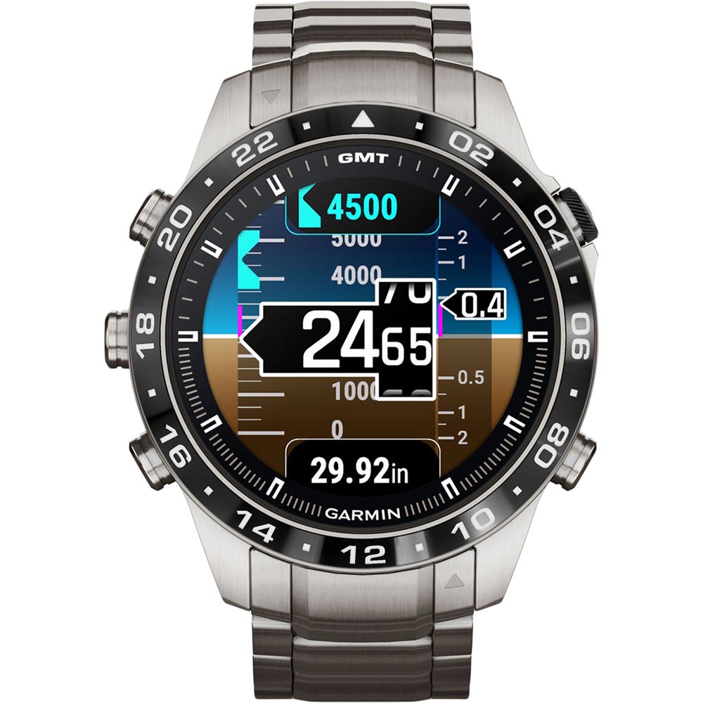 Зовнішній вигляд Смарт-годинник GARMIN MARQ Aviator Gen 2 GPS Silver (010-02648-01)