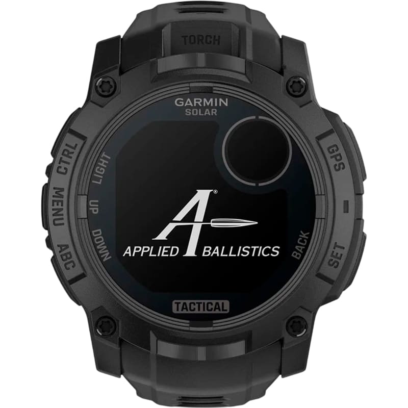 Зовнішній вигляд Смарт-годинник GARMIN Instinct 3 50 mm Solar Tactical Edition Black with Black Band (010-02935-50)