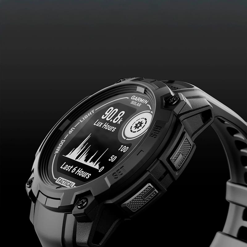 Фото 14 Смарт-годинник GARMIN Instinct 3 50 mm Solar Tactical Edition Black with Black Band (010-02935-50)