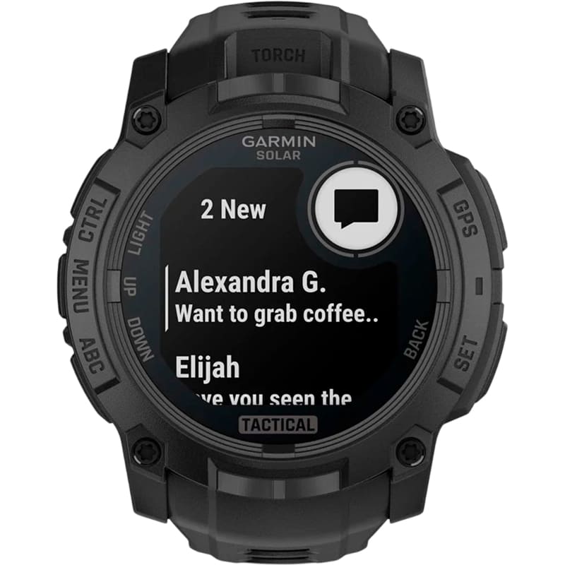 Смарт-годинник GARMIN Instinct 3 50 mm Solar Tactical Edition Black with Black Band (010-02935-50) Функціональність для дорослих