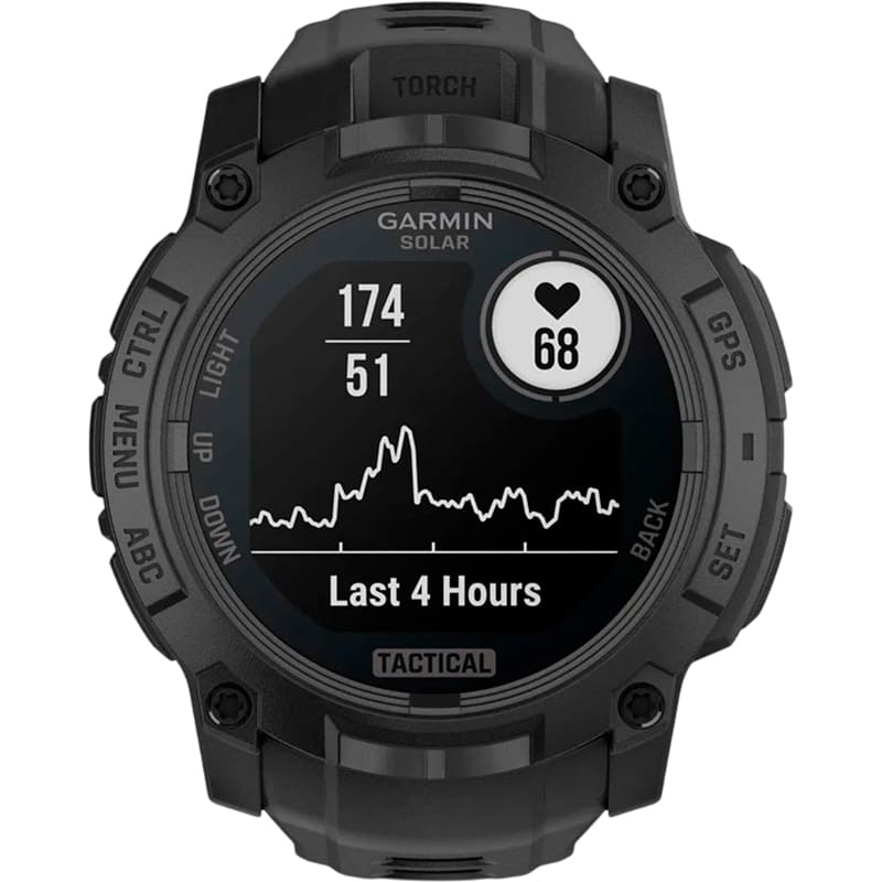 Фото Смарт-годинник GARMIN Instinct 3 50 mm Solar Tactical Edition Black with Black Band (010-02935-50)