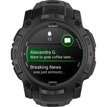 Смарт-годинник GARMIN Instinct 3 50 mm AMOLED Tactical Edition Black with Black Band (010-03020-50)
