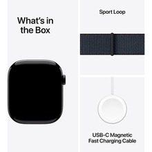 Смарт-часы APPLE Watch Series 10 GPS+Cellular 42mm Jet Black Alum Case Ink Sp Loop (MWX83QH/A)