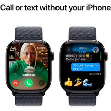 Смарт-часы APPLE Watch Series 10 GPS+Cellular 42mm Jet Black Alum Case Ink Sp Loop (MWX83QH/A)