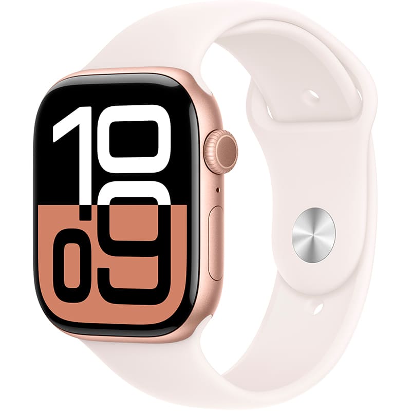Смарт-часы APPLE Watch Series 10 GPS+Cellular 42mm Rose Gold Al Case Light Bl Sp/b - M/L (MWXA3QH/A) Смарт-часы APPLE Watch Series 10 GPS+Cellular 42mm Rose Gold Al Case Light Bl Sp/b - M/L (MWXA3QH/A)