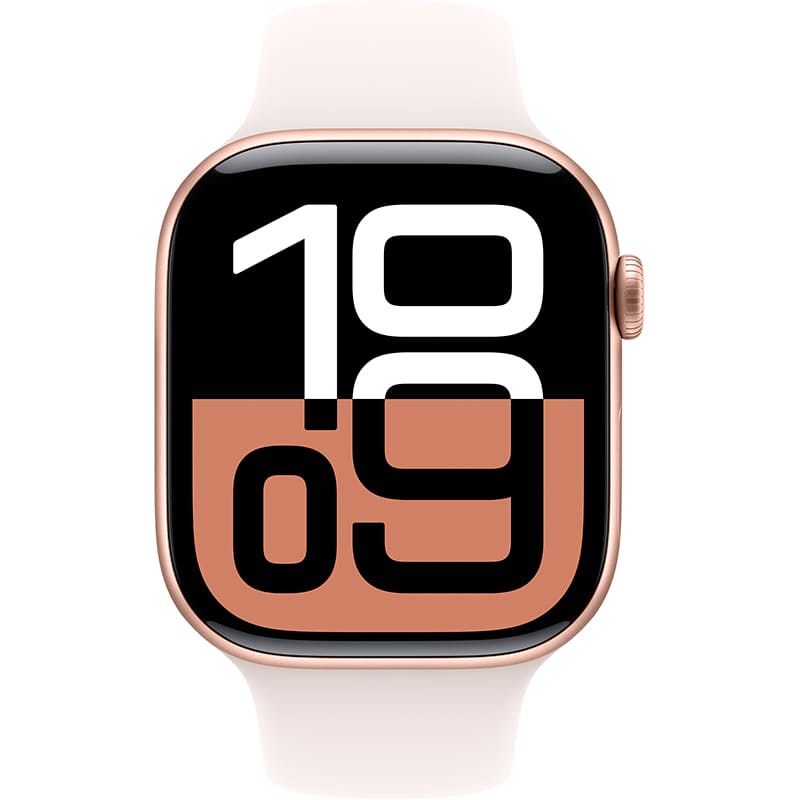Смарт-часы APPLE Watch Series 10 GPS+Cellular 46mm Rose Gold Al Case Light Bl Sp/b - S/M (MWY63QH/A) Функциональность для взрослых