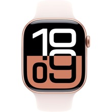 Смарт-часы APPLE Watch Series 10 GPS+Cellular 46mm Rose Gold Al Case Light Bl Sp/b - S/M (MWY63QH/A)