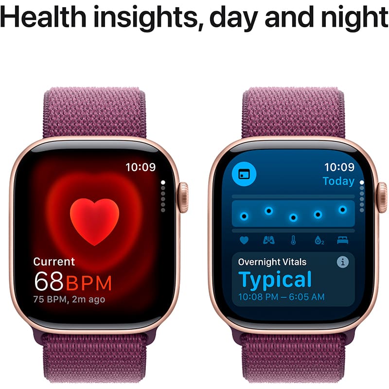 Смарт-часы APPLE Watch Series 10 GPS+Cellular 46mm Rose Gold Al Case Plum Sp Loop (MWY83QH/A) Вид деятельности плавание