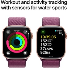 Смарт-часы APPLE Watch Series 10 GPS+Cellular 46mm Rose Gold Al Case Plum Sp Loop (MWY83QH/A)