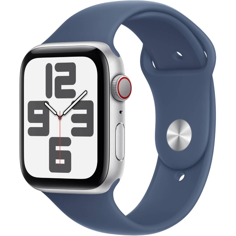 Смарт-часы APPLE Watch SE GPS+Cellular 44mm Silver Alum Case Denim Sp/b - M/L (MXGQ3QH/A) Смарт-часы APPLE Watch SE GPS+Cellular 44mm Silver Alum Case Denim Sp/b - M/L (MXGQ3QH/A)