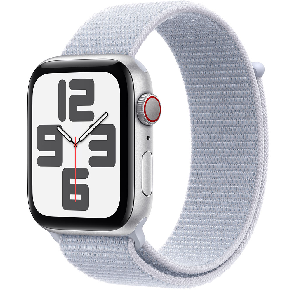Смарт-часы APPLE Watch SE GPS+Cellular 44mm Silver Alum Case Blue Cloud Sp Loop (MXGR3QH/A)