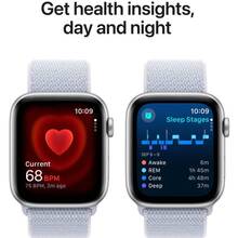 Смарт-часы APPLE Watch SE GPS+Cellular 44mm Silver Alum Case Blue Cloud Sp Loop (MXGR3QH/A)