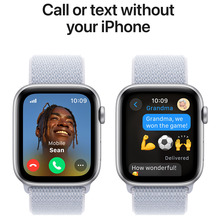 Смарт-часы APPLE Watch SE GPS+Cellular 44mm Silver Alum Case Blue Cloud Sp Loop (MXGR3QH/A)